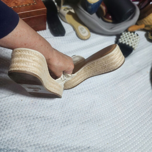 MADDEN NYC EUC WOMENS SZ 9 SLIPON CHAIN ESPADRILLES SANDALS - Picture 9 of 10